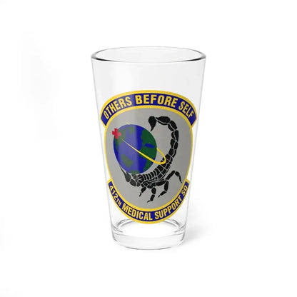412th Medical Support Squadron (U.S. Air Force) Pint Glass 16oz 16oz - Go Mug Yourself
