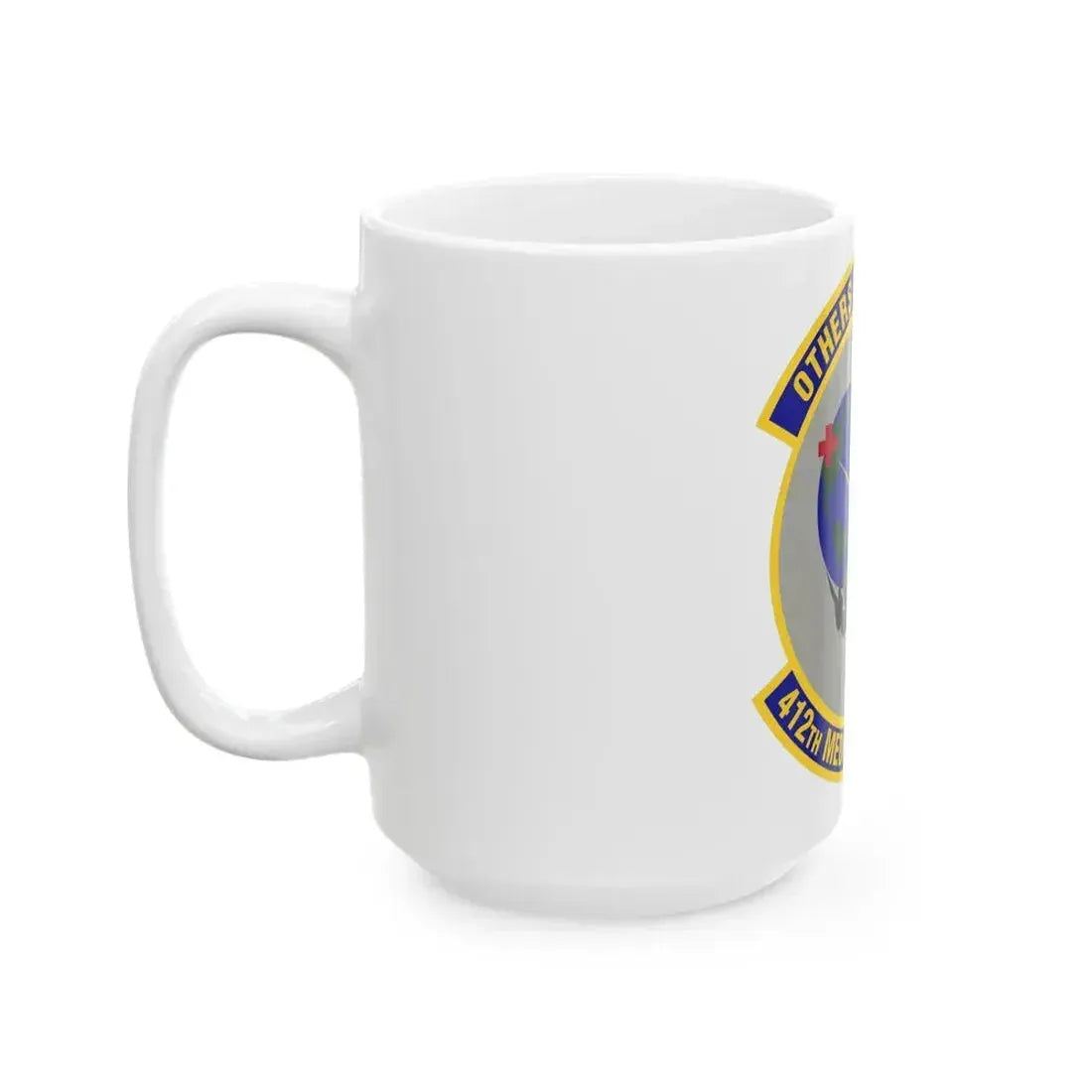412th Medical Support Squadron (U.S. Air Force) White Coffee Mug - Go Mug Yourself