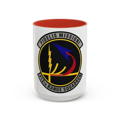 412th Range Squadron (U.S. Air Force) Accent Coffee Mug 15oz Red - Go Mug Yourself