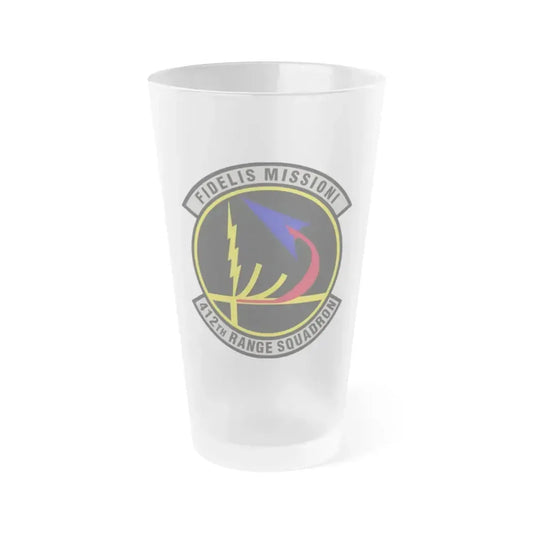 412th Range Squadron (U.S. Air Force) Frosted Pint Glass 16oz 16oz Frosted - Go Mug Yourself