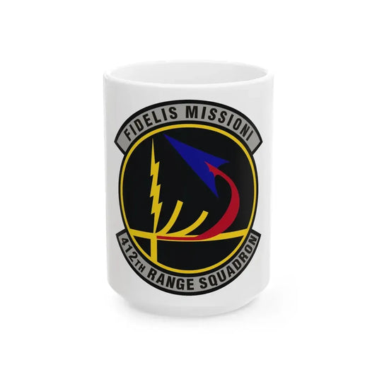 412th Range Squadron (U.S. Air Force) White Coffee Mug 15oz - Go Mug Yourself