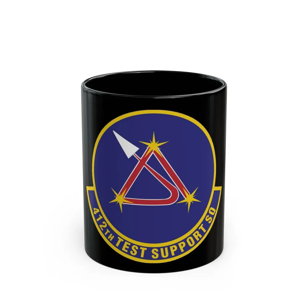 412th Test Support Squadron (U.S. Air Force) Black Coffee Mug-11oz-Go Mug Yourself