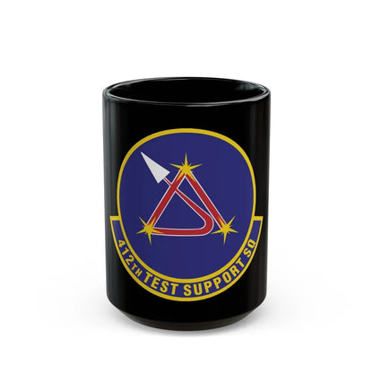 412th Test Support Squadron (U.S. Air Force) Black Coffee Mug-15oz-Go Mug Yourself