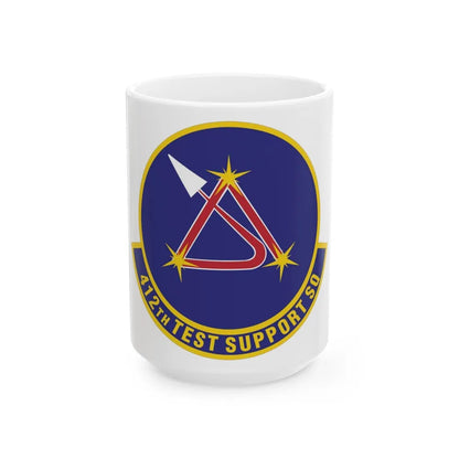 412th Test Support Squadron (U.S. Air Force) White Coffee Mug-15oz-Go Mug Yourself