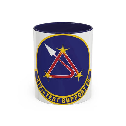412th Test Support Squadron (U.S. Air Force) Accent Coffee Mug 11oz Navy - Go Mug Yourself