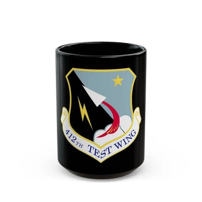 412th Test Wing (U.S. Air Force) Black Coffee Mug-15oz-Go Mug Yourself