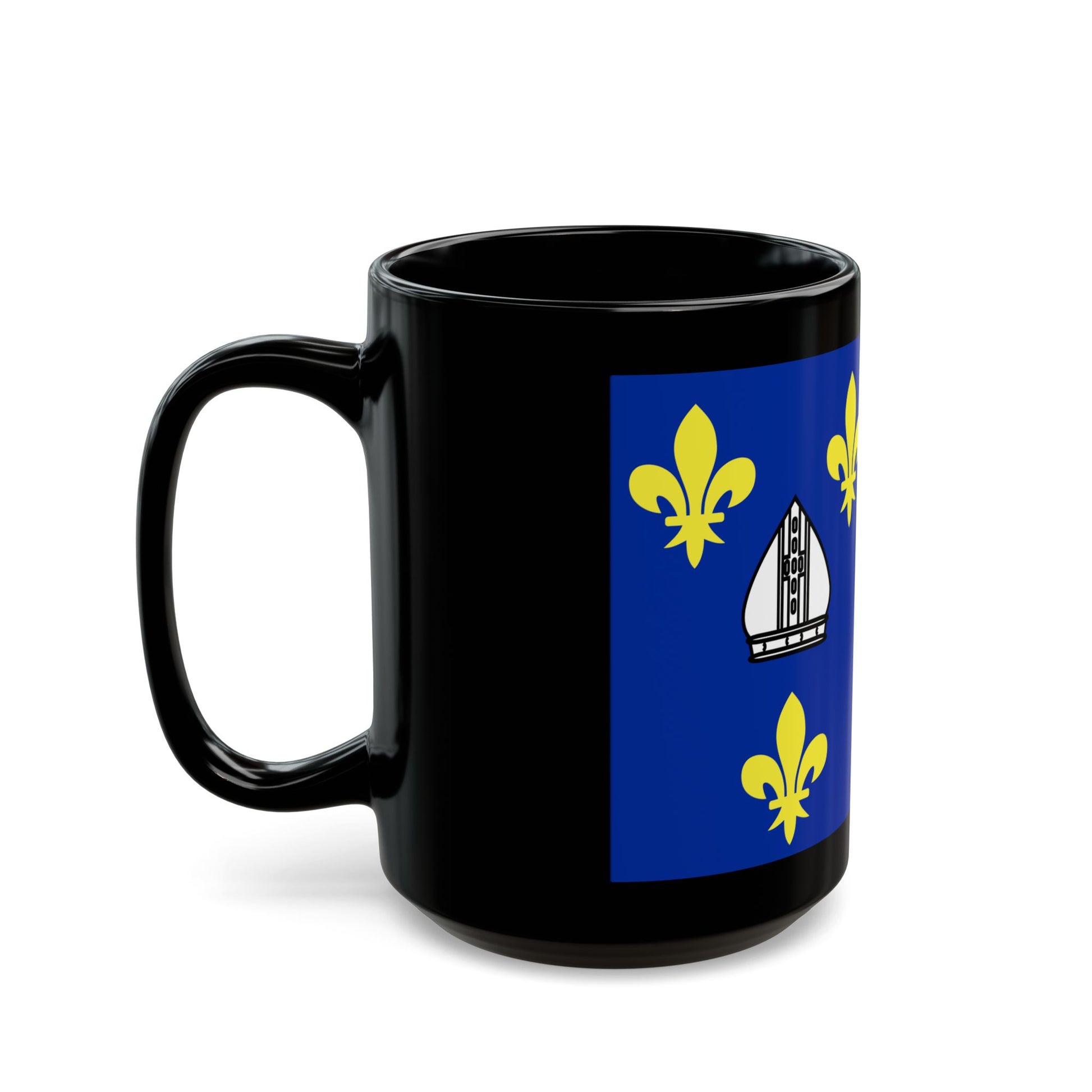 Flag of Charente Maritime France 2 - Black Coffee Mug-Go Mug Yourself