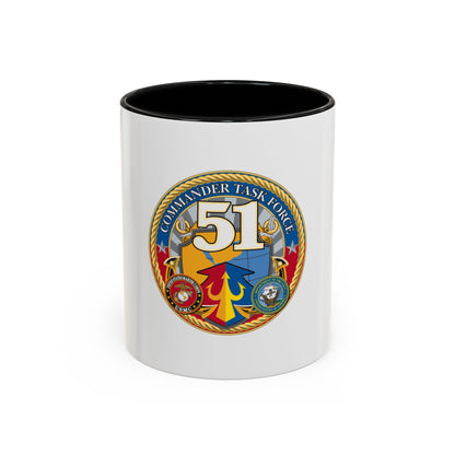 USCGC Command Task Force (U.S. Coast Guard) Accent Coffee Mug