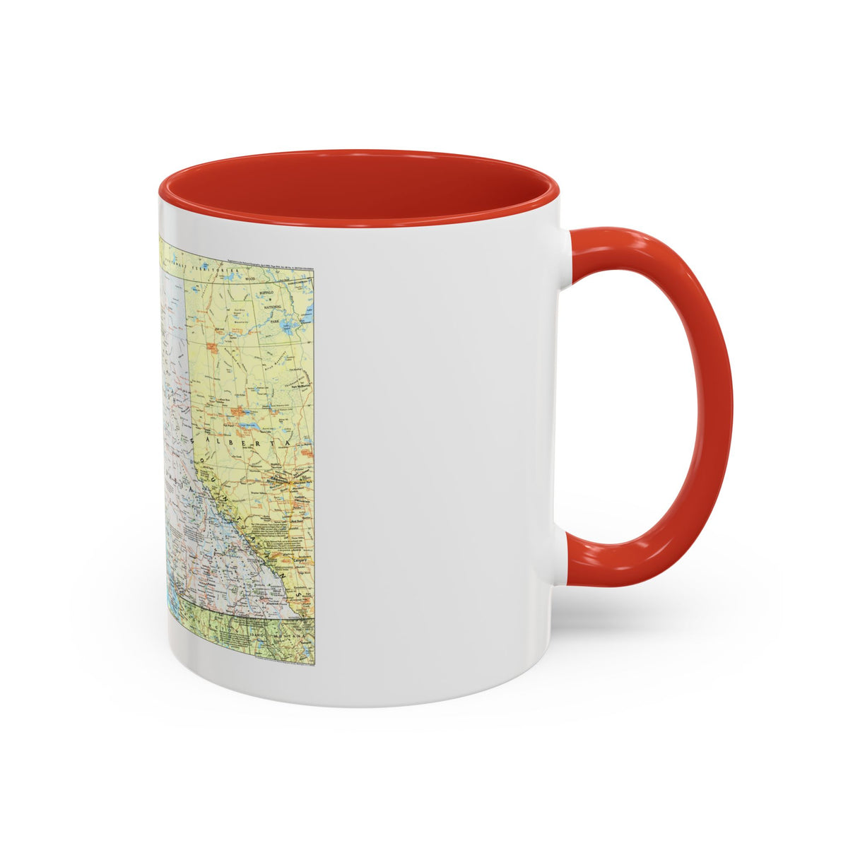 Canada - British Columbia 1 (1992) (Map) Accent Coffee Mug