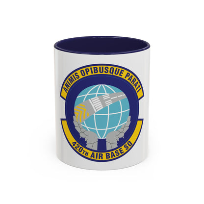 420th Air Base Squadron (U.S. Air Force) Accent Coffee Mug
