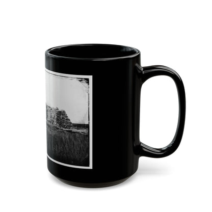 Morris Island (Vicinity), South Carolina. The  Marsh Battery  Or  Swamp Angel  After The Explosion, August 22, 1863 (U.S. Civil War) Black Coffee Mug