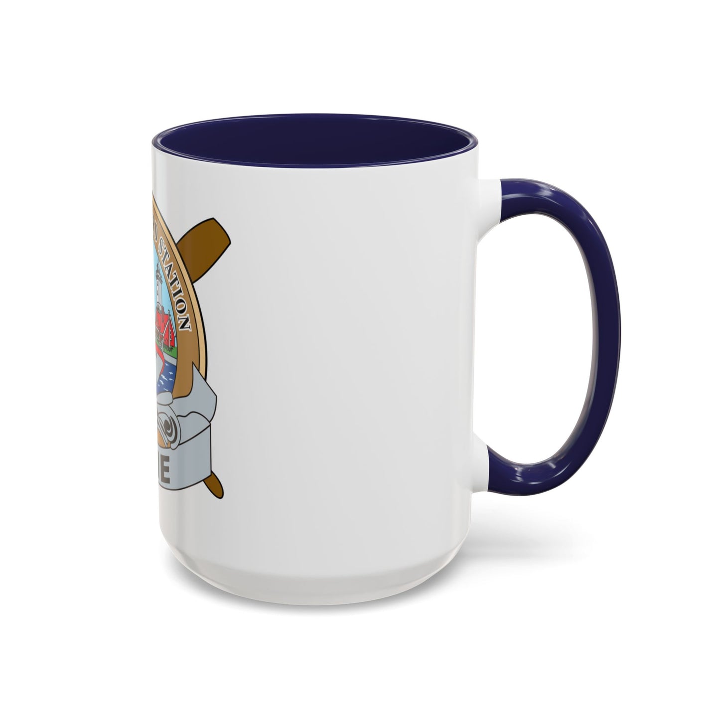 USCG Station Erie (U.S. Coast Guard) Accent Coffee Mug