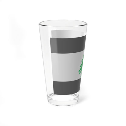 Flag of Lebanon - Cedar Tree (Lebanon) Pint Glass 16oz