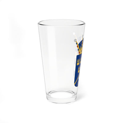 Kronprins Carl XVI Gustaf vapen (Sweden) (Coat of Arms) Pint Glass 16oz