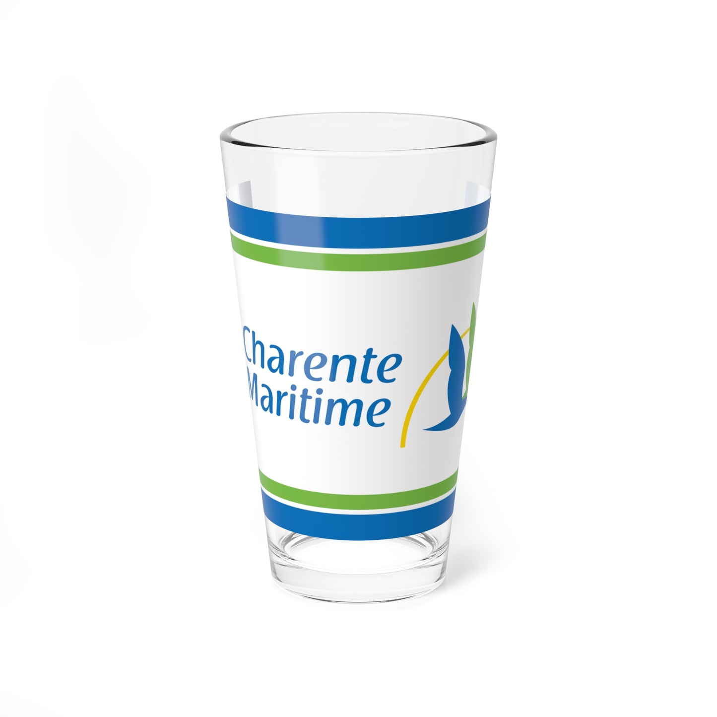 Flag of the Department of Charente-Maritime (France) Pint Glass 16oz