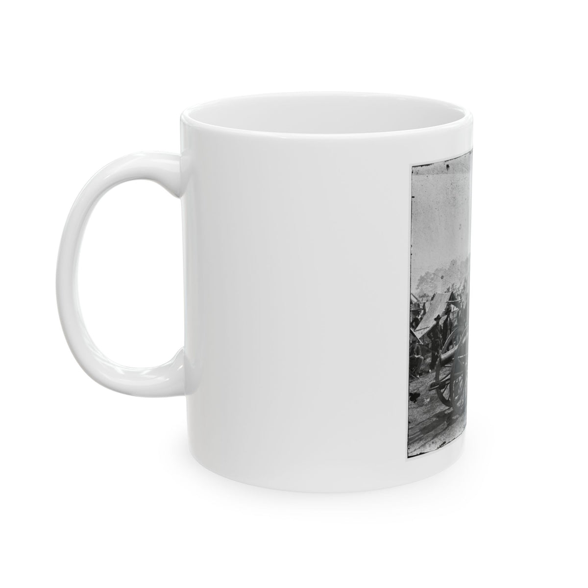 The Peninsula, Va. A 12-Pdr. Howitzer Gun Captured By Butterfield's Brigade Near Hanover Court House, May 27, 1862 (U.S. Civil War) White Coffee Mug