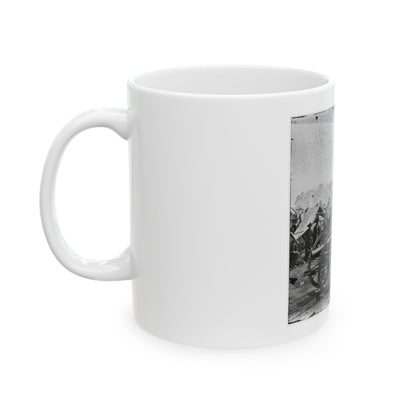 The Peninsula, Va. A 12-Pdr. Howitzer Gun Captured By Butterfield's Brigade Near Hanover Court House, May 27, 1862 (U.S. Civil War) White Coffee Mug