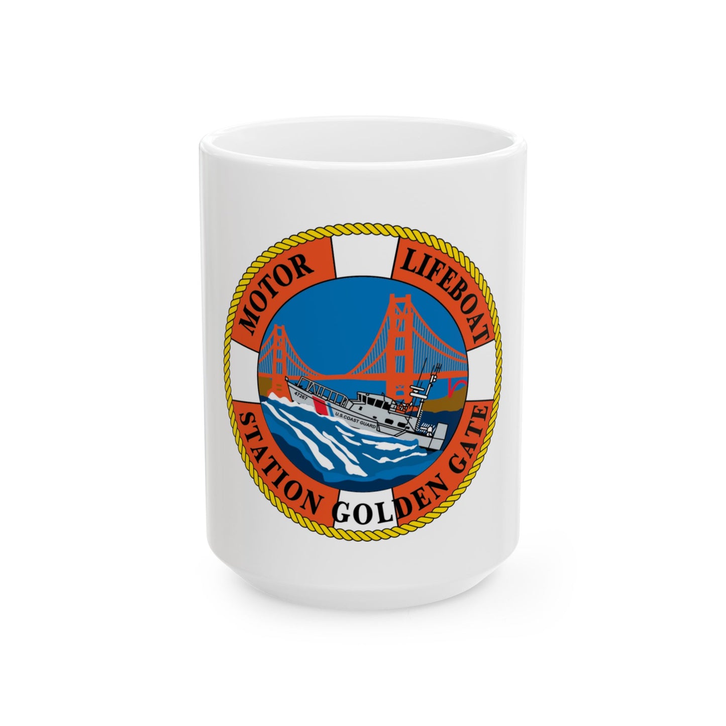 USCG Motor Lifeboat Station Golden Gate (U.S. Coast Guard) White Coffee Mug