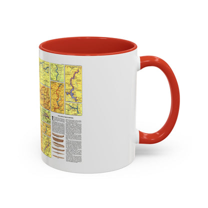 USA - Wild and Scenic Rivers 2 (1977) (Map) Accent Coffee Mug