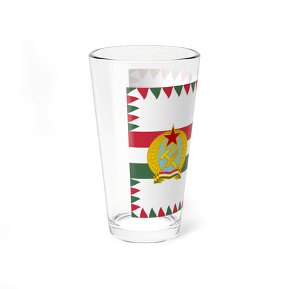 Naval Jack of Hungary 1950-1955 (Hungary) Pint Glass 16oz