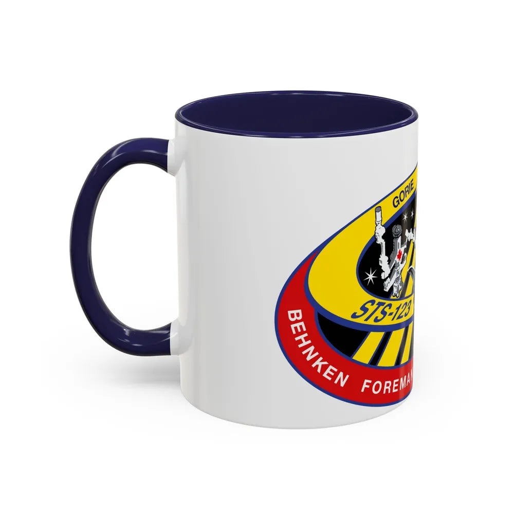 STS 123 (NASA) Accent Coffee Mug-Go Mug Yourself