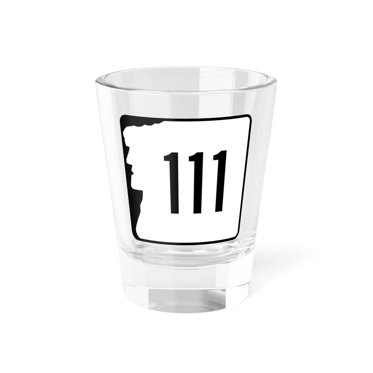 NH Route 111 (New Hampshire) (Road Sign) Shot Glass 1.5oz