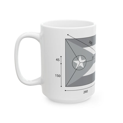 Construction du drapeau cubain (Cuba) White Coffee Mug