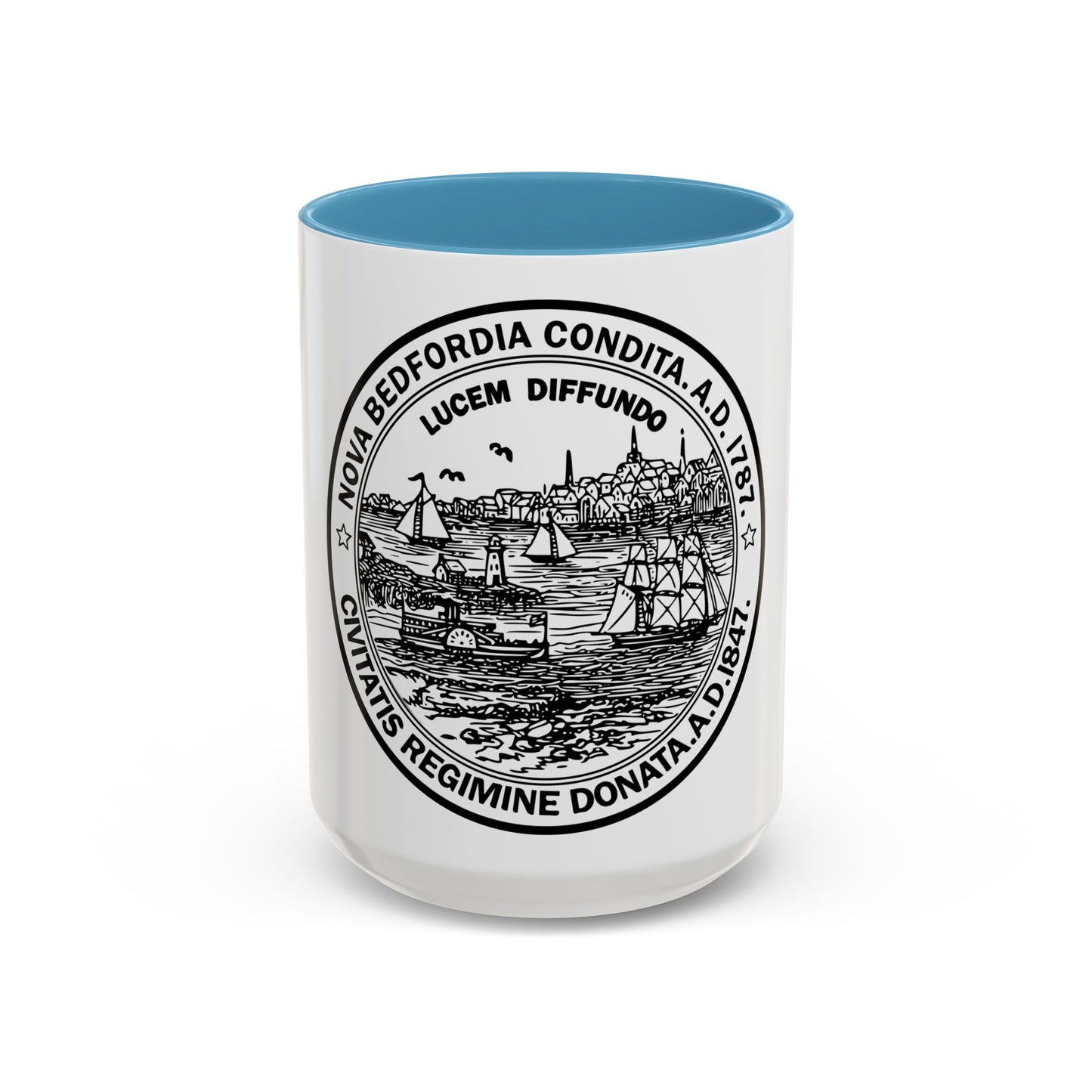 Seal of New Bedford Massachusetts - Accent Coffee Mug