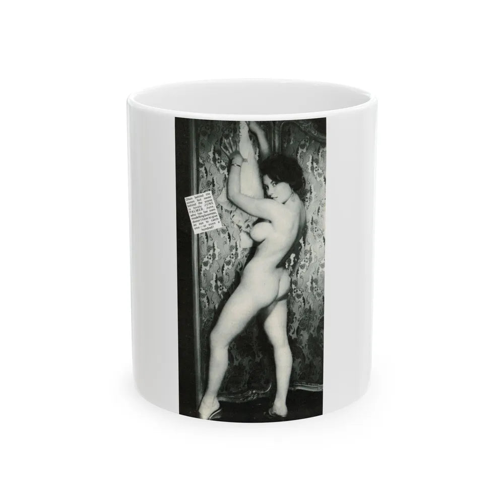 June Palmer #299 - Nude (Vintage Female Icon) White Coffee Mug-11oz-Go Mug Yourself