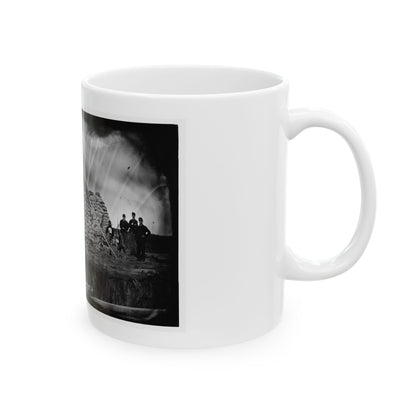 Morris Island, South Carolina. The  Marsh Battery  Or  Swamp Angel  After The Explosion, August 22, 1863 (U.S. Civil War) White Coffee Mug