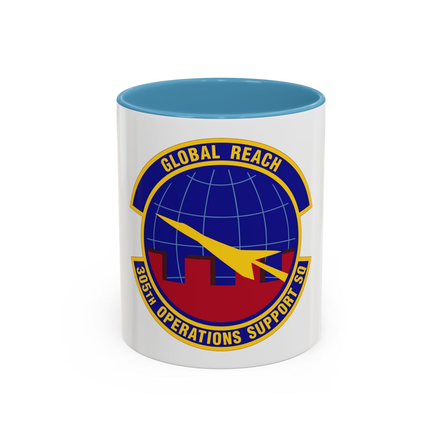 305 Operations Support Squadron AMC (U.S. Air Force) Accent Coffee Mug