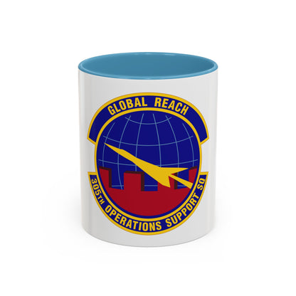 305 Operations Support Squadron AMC (U.S. Air Force) Accent Coffee Mug