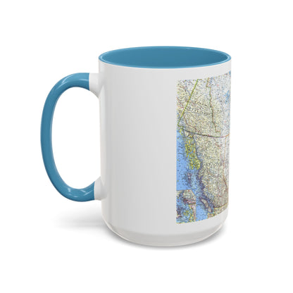 Canada - Western (1966) (Map) Accent Coffee Mug