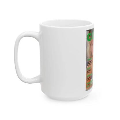 Linda Blair #240 - Mag. Cover Partially Topless (Vintage Female Icon) White Coffee Mug-Go Mug Yourself