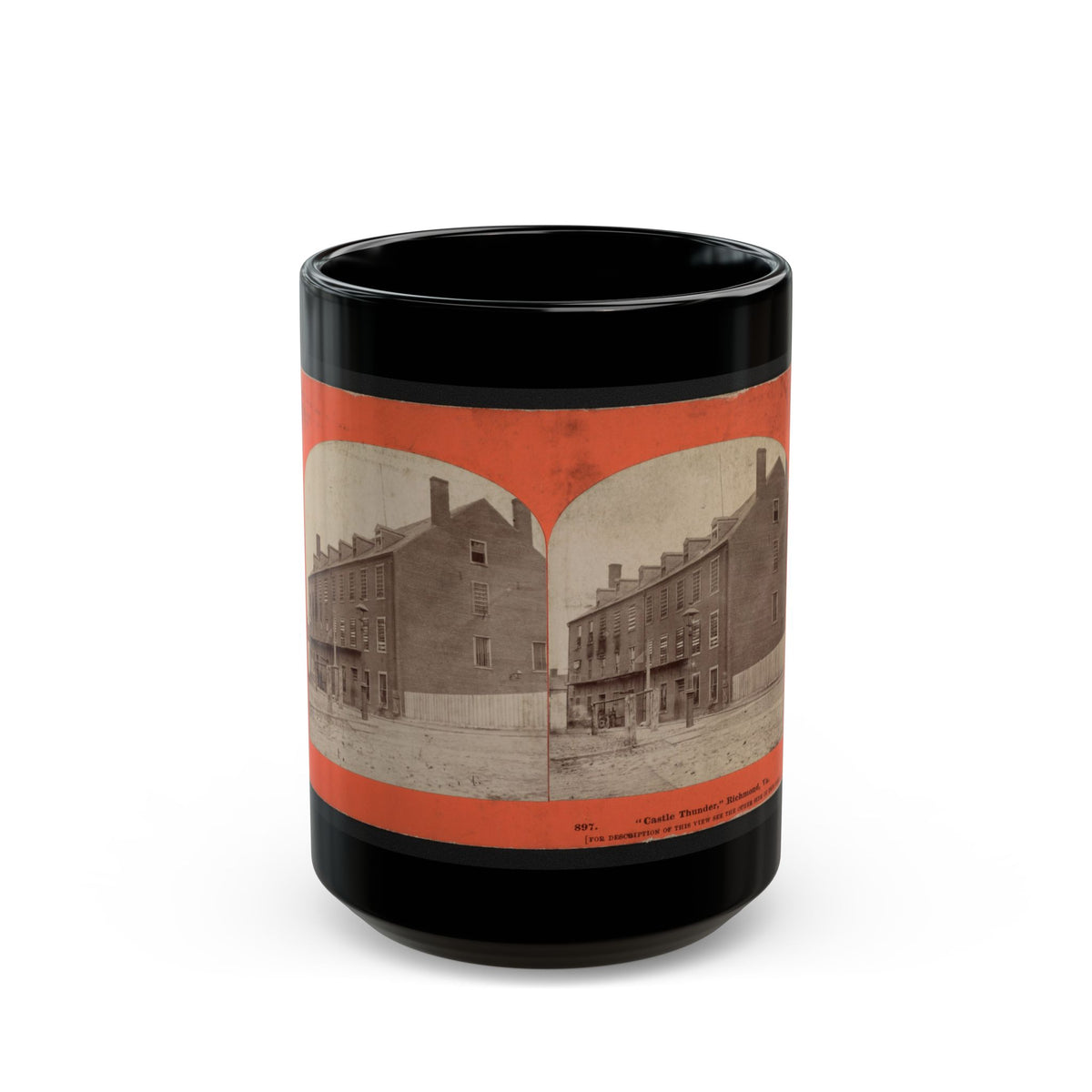 Castle Thunder,  Richmond, Va. (U.S. Civil War) Black Coffee Mug