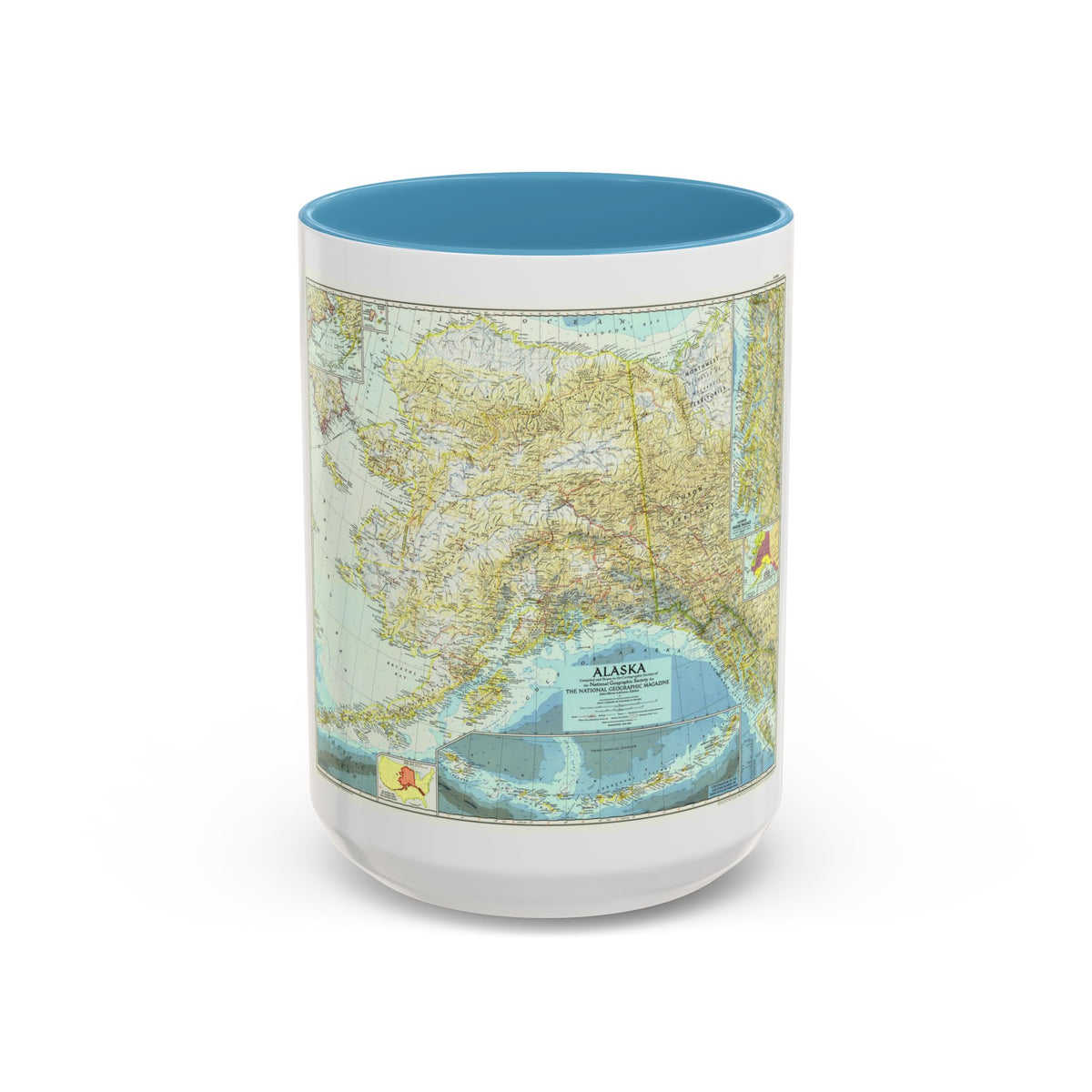 USA - Alaska (1956) (Map) Accent Coffee Mug