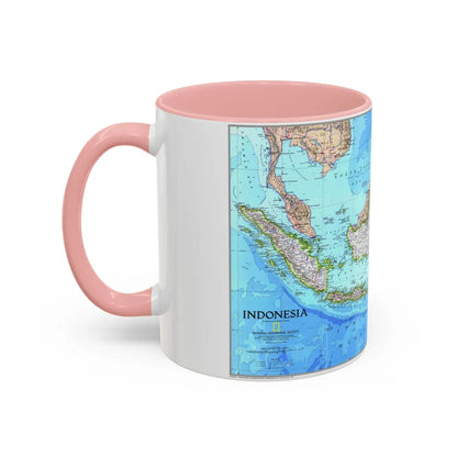 Indonesia 1 (1996) (Map) Accent Coffee Mug-Go Mug Yourself