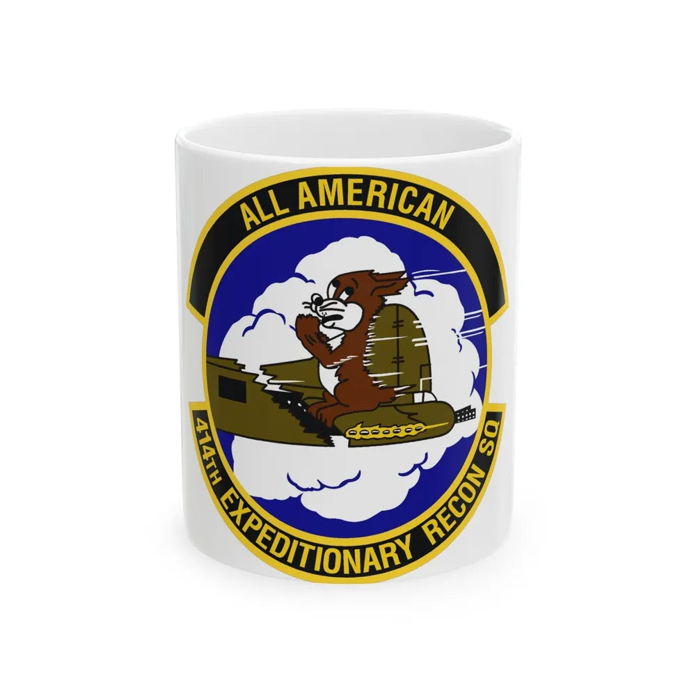 414th Expeditionary Reconnaissance Squadron (U.S. Air Force) White Coffee Mug-11oz-Go Mug Yourself