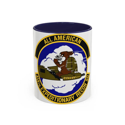 414th Expeditionary Reconnaissance Squadron (U.S. Air Force) Accent Coffee Mug 11oz Navy - Go Mug Yourself