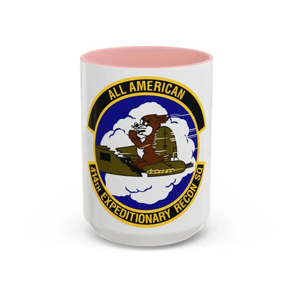 414th Expeditionary Reconnaissance Squadron (U.S. Air Force) Accent Coffee Mug 15oz Pink - Go Mug Yourself