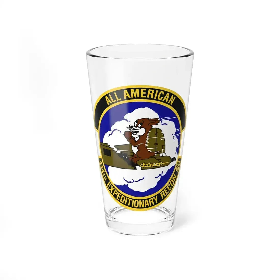 414th Expeditionary Reconnaissance Squadron (U.S. Air Force) Pint Glass 16oz 16oz - Go Mug Yourself