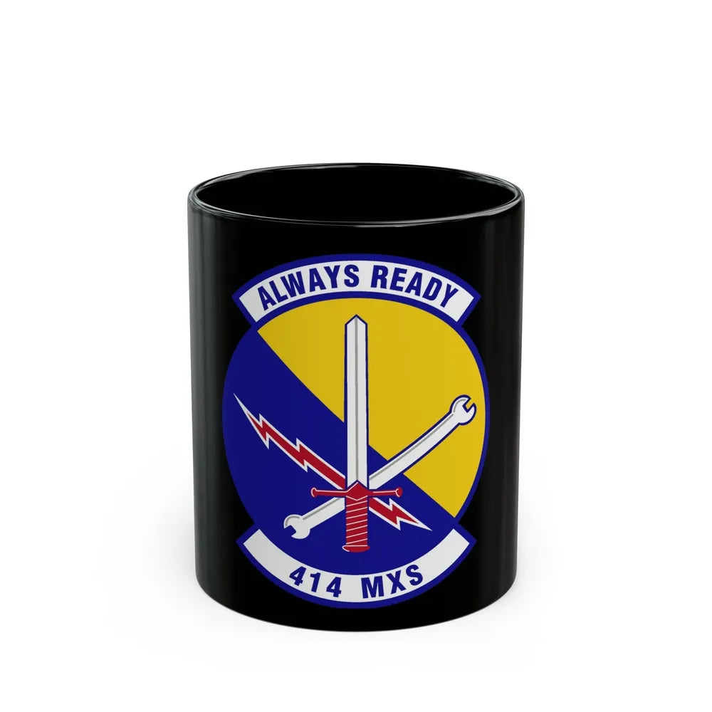 414th Maintenance Squadron (U.S. Air Force) Black Coffee Mug-11oz-Go Mug Yourself