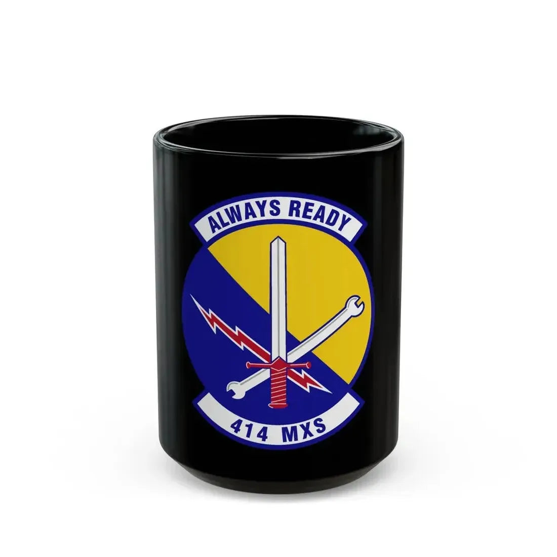 414th Maintenance Squadron (U.S. Air Force) Black Coffee Mug 15oz - Go Mug Yourself