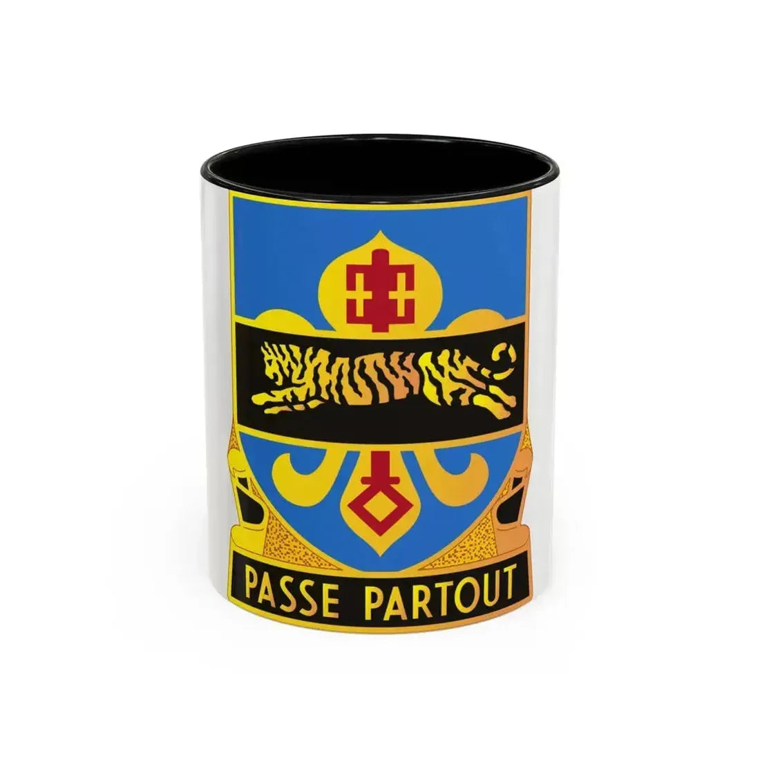415 Military Intelligence Battalion (U.S. Army) Accent Coffee Mug 11oz Black - Go Mug Yourself