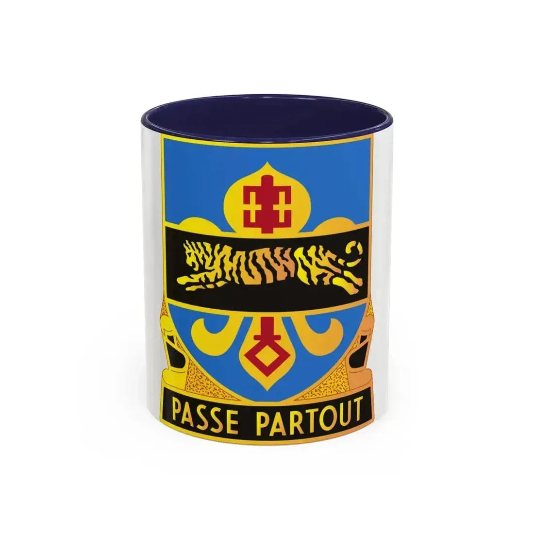 415 Military Intelligence Battalion (U.S. Army) Accent Coffee Mug 11oz Navy - Go Mug Yourself