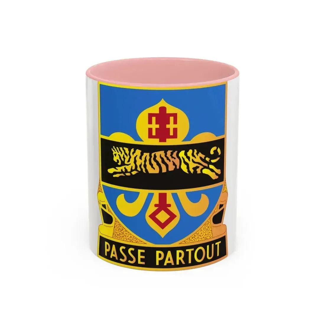 415 Military Intelligence Battalion (U.S. Army) Accent Coffee Mug 11oz Pink - Go Mug Yourself