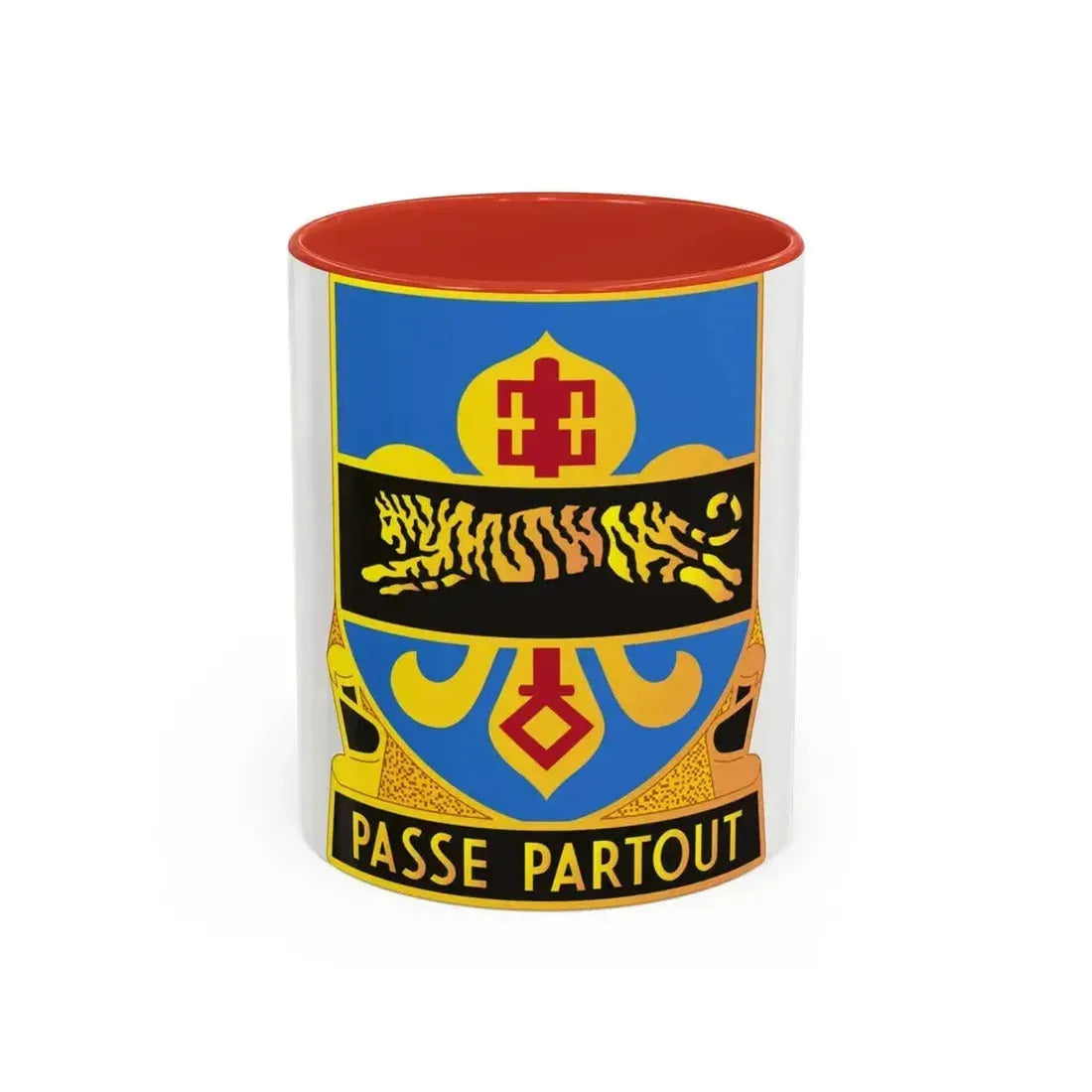 415 Military Intelligence Battalion (U.S. Army) Accent Coffee Mug 11oz Red - Go Mug Yourself