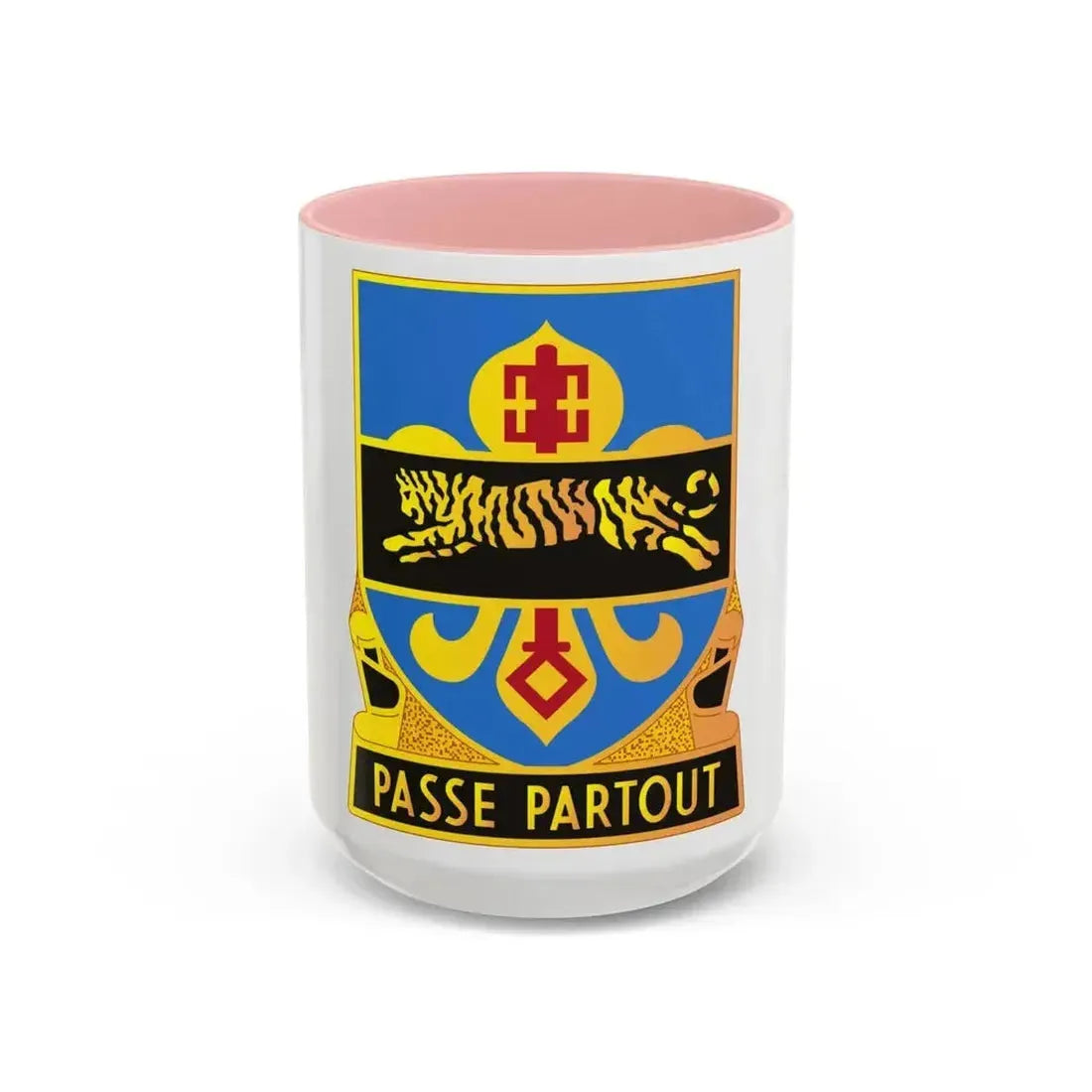 415 Military Intelligence Battalion (U.S. Army) Accent Coffee Mug 15oz Pink - Go Mug Yourself