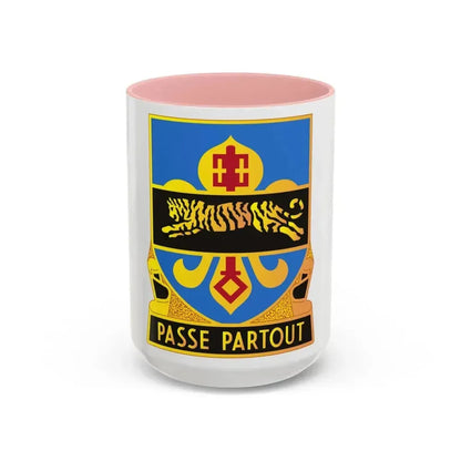 415 Military Intelligence Battalion (U.S. Army) Accent Coffee Mug 15oz Pink - Go Mug Yourself