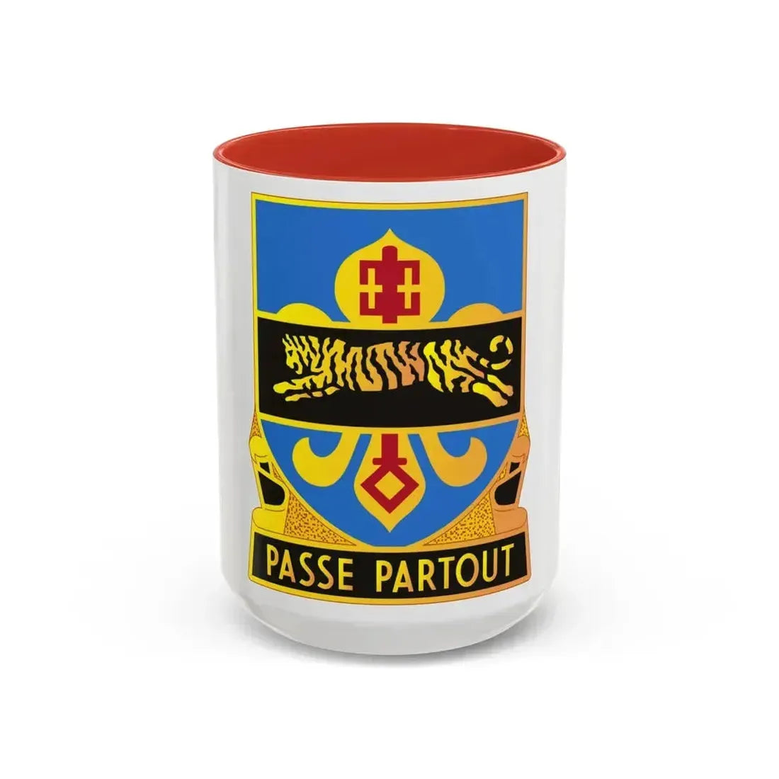 415 Military Intelligence Battalion (U.S. Army) Accent Coffee Mug 15oz Red - Go Mug Yourself